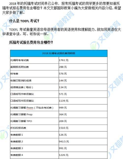 托福培训机构收费1